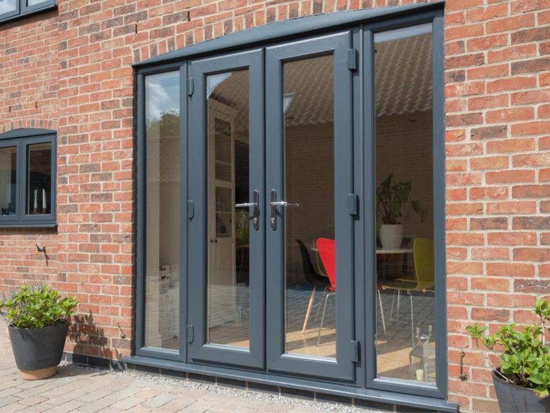 stylish closed french doors