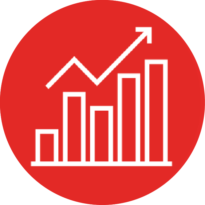 rising bar graph