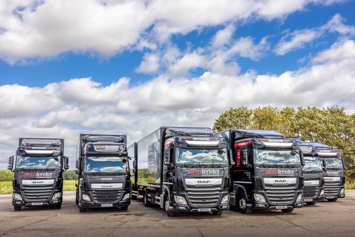 Sternfenster delivery lorry