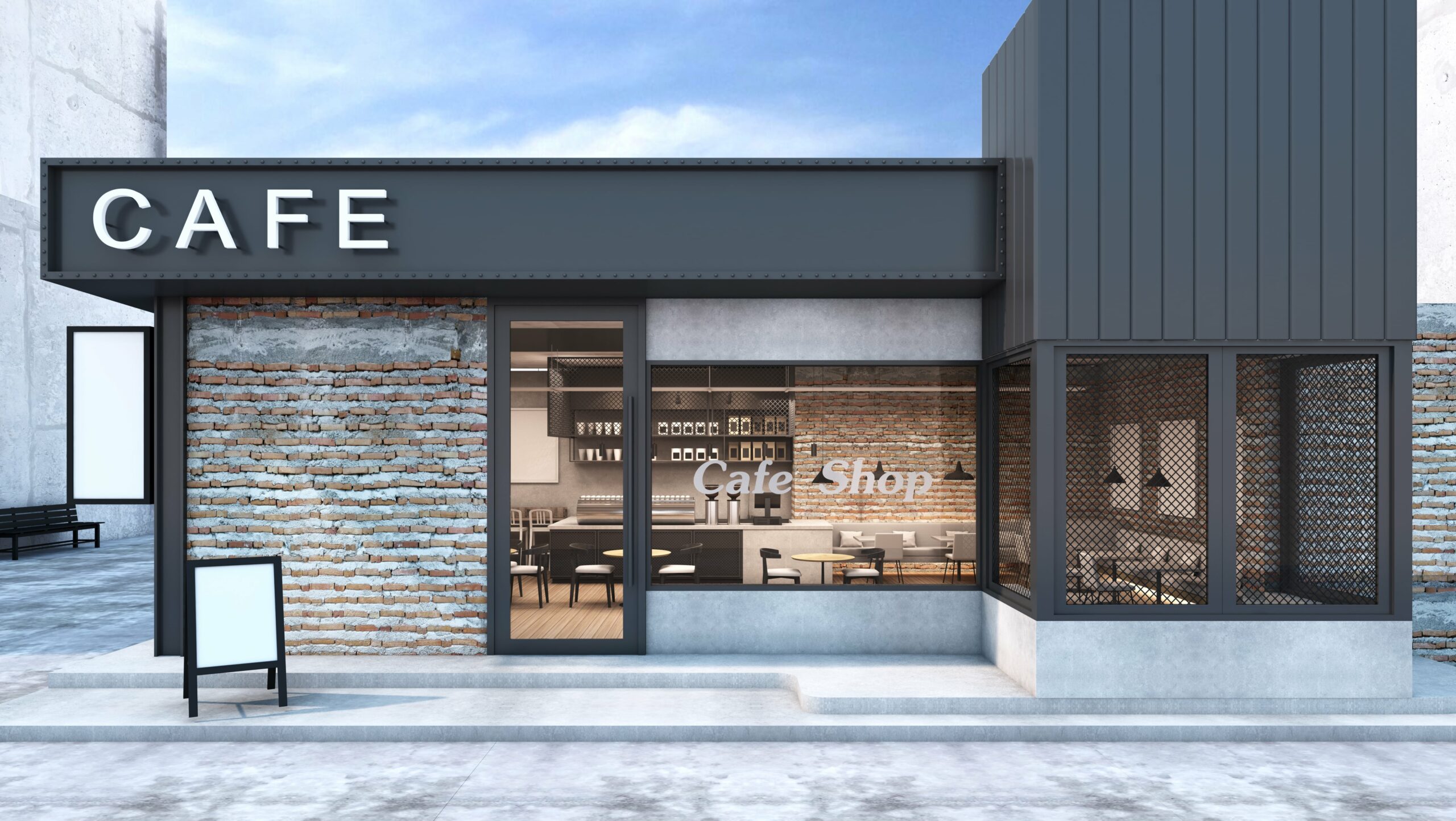 aluminium shop front doors