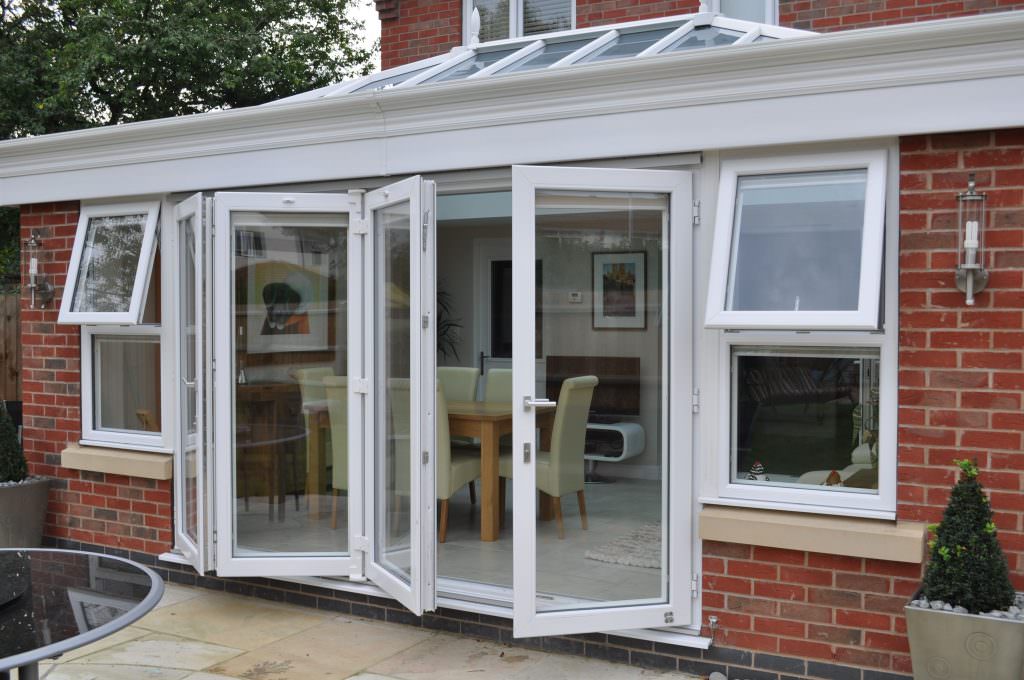 White uPVC Bi-Fold Doors