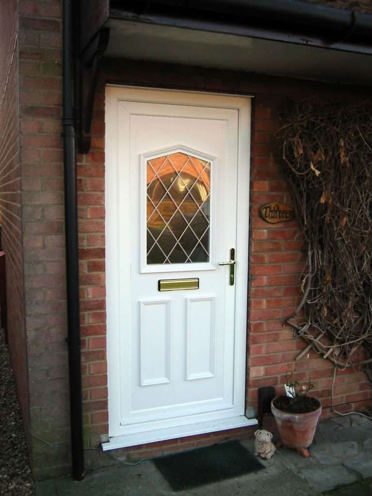 White Deceuninck uPVC Residential Door