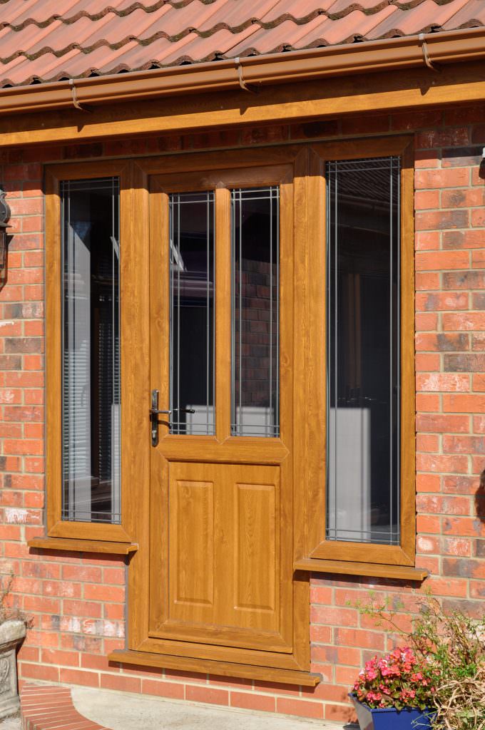 Brown Deceuninck uPVC Residential Door