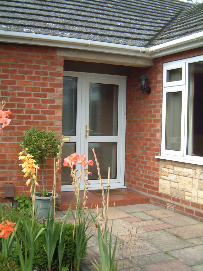 White Deceuninck uPVC Residential Door