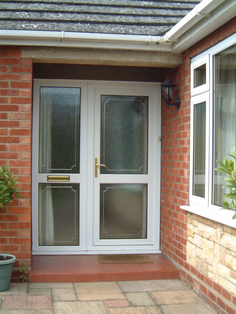White Deceuninck uPVC Residential Door