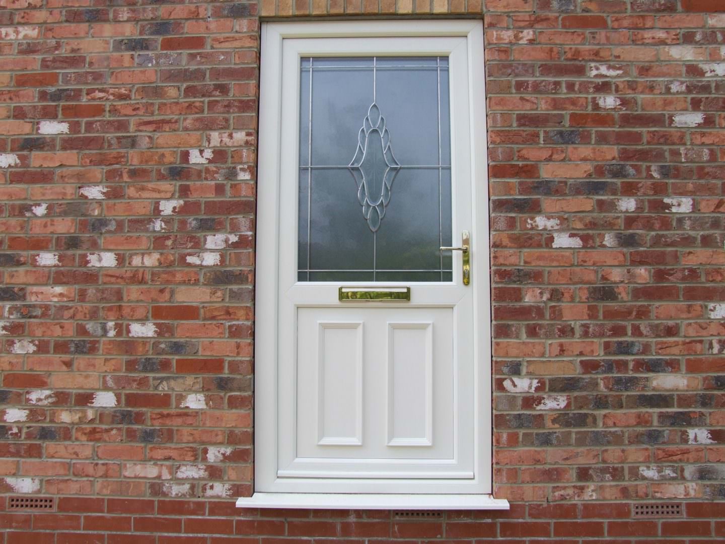 White Deceuninck uPVC Residential Door