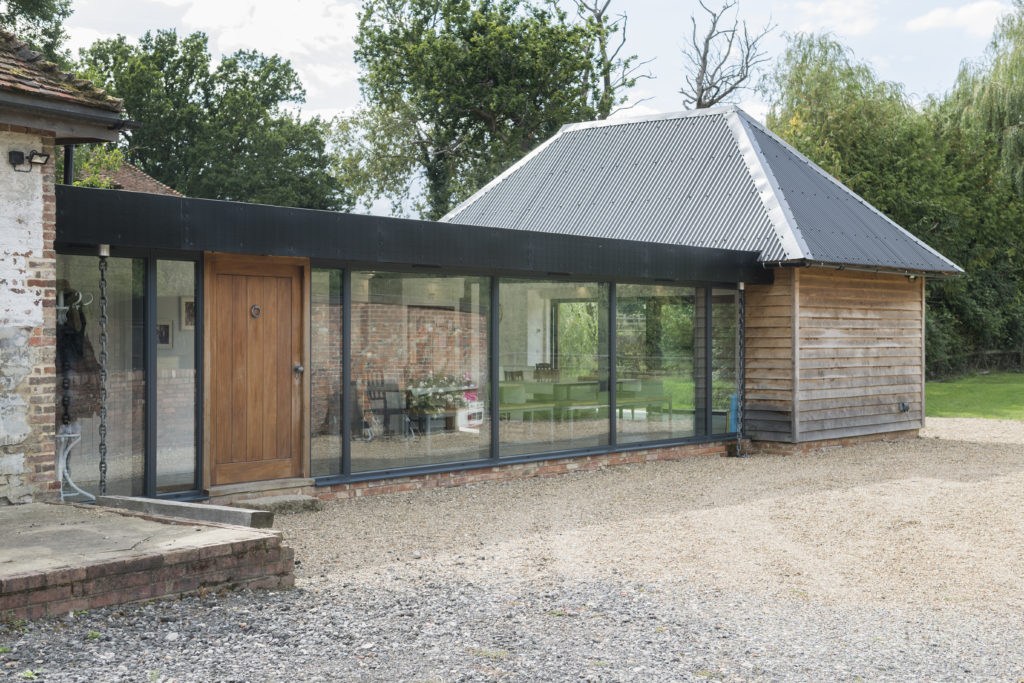 double glazed windows in grey