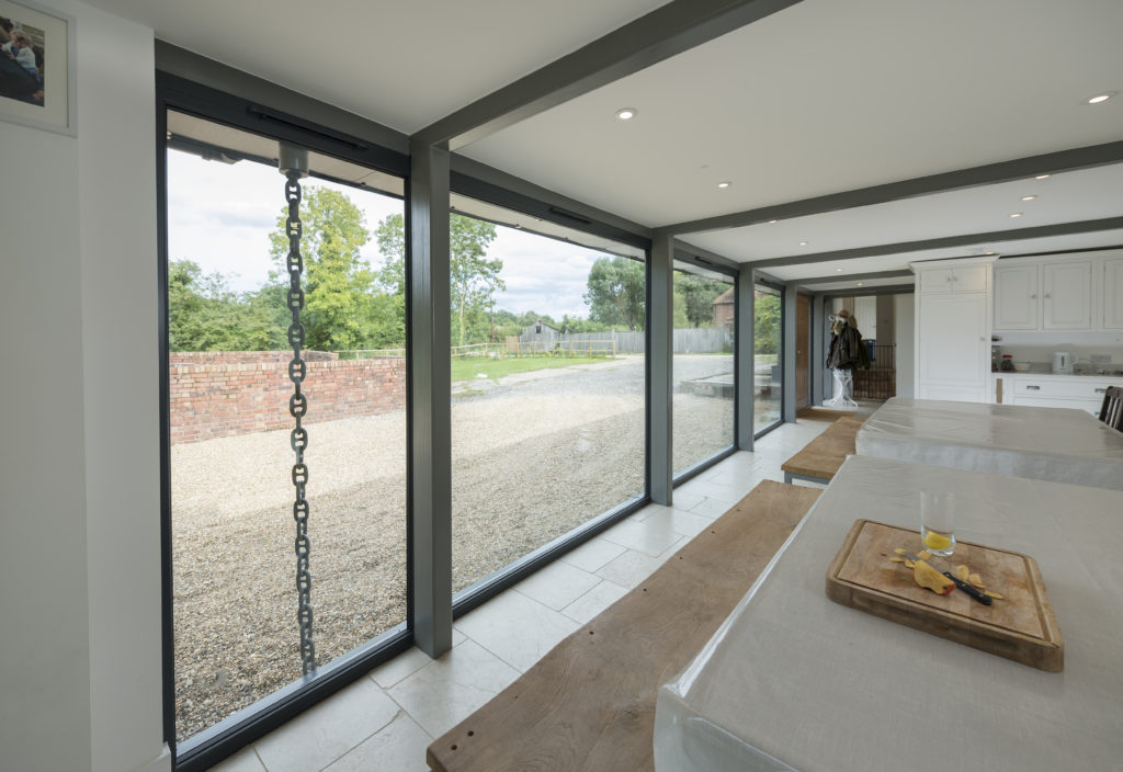 Alitherm grey windows