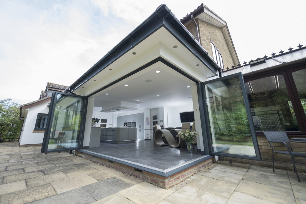 Bi-Fold Doors Anthracite grey