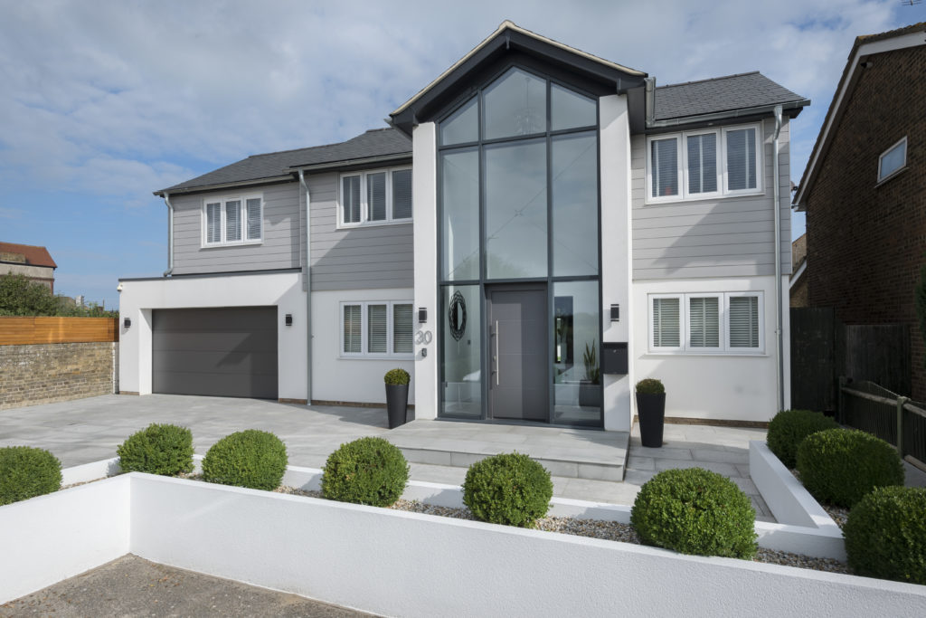 Anthracite grey casement windows replacement