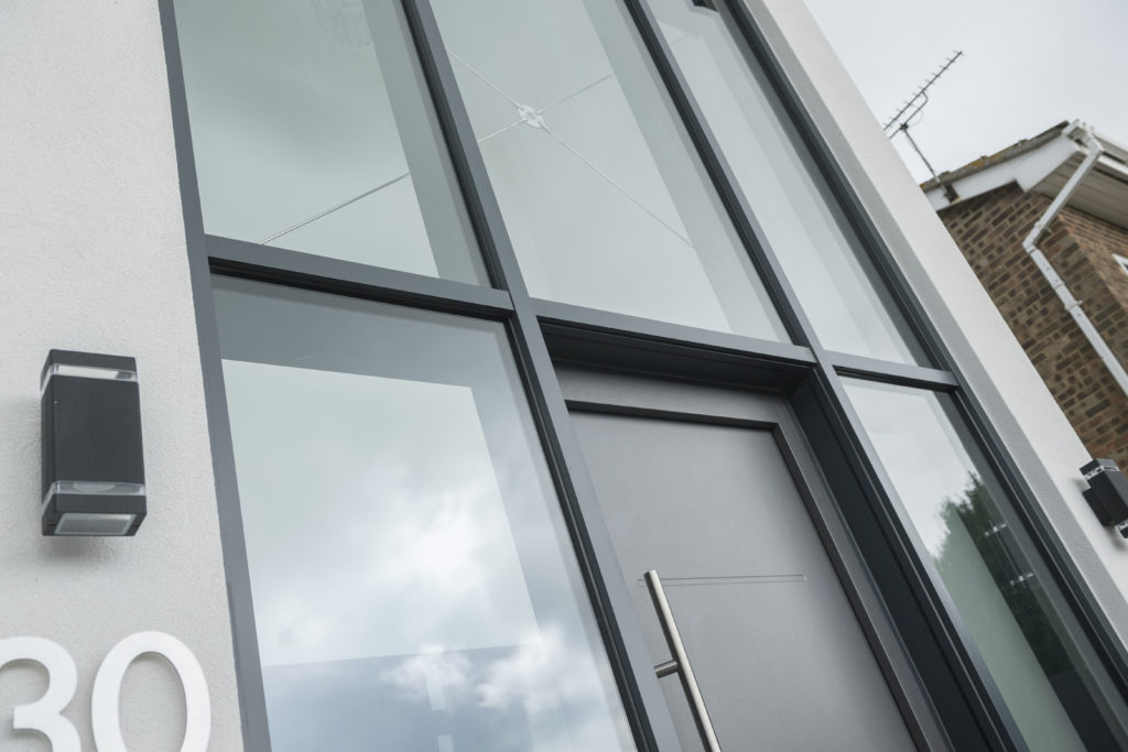 Aluminium Anthracite grey casement windows and doors