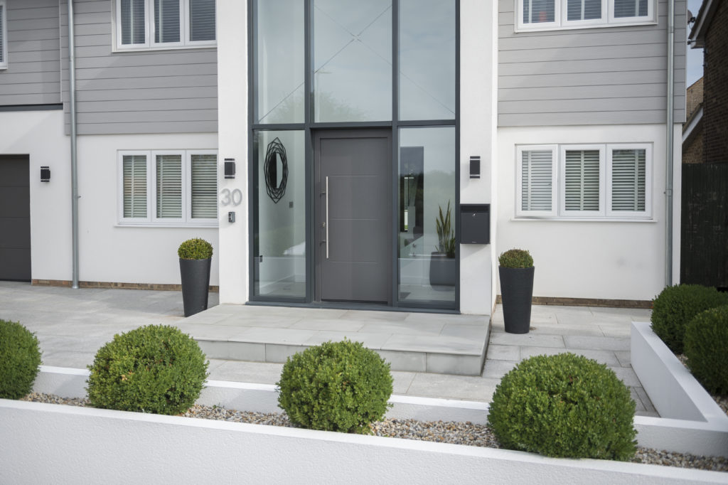 Anthracite grey casement windows