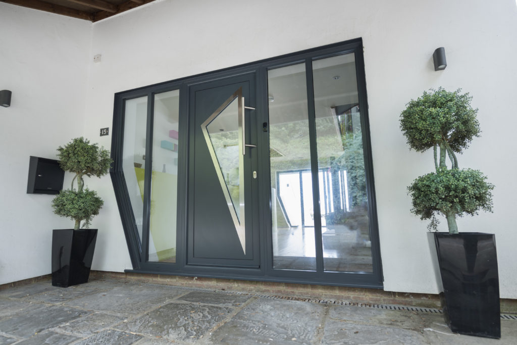 contemporary aluminium front doors costs