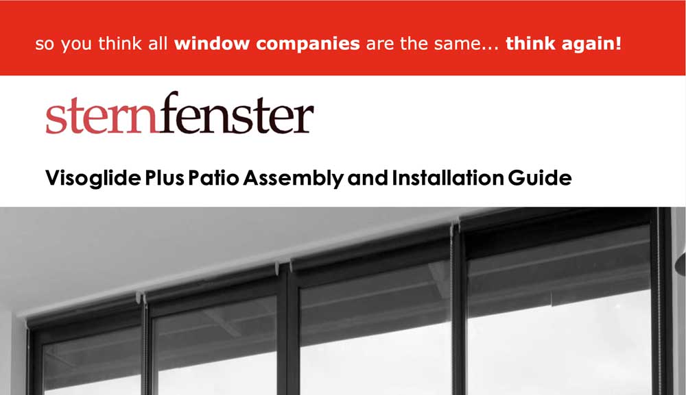 Visoglide Plus Patio Assembly & Installation Guide