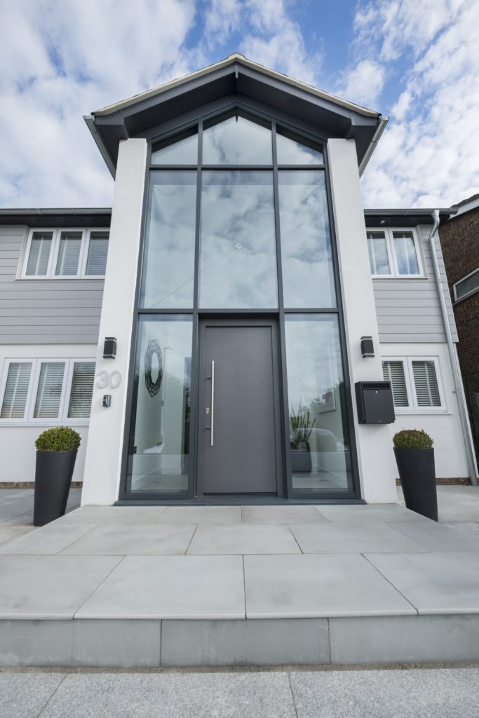 contemporary aluminium front doors prices