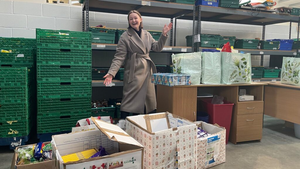 a lady in lincoln foodbank