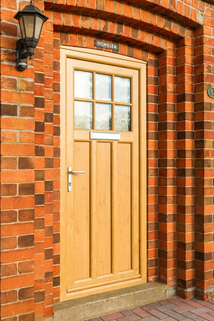 timber finish composite doors